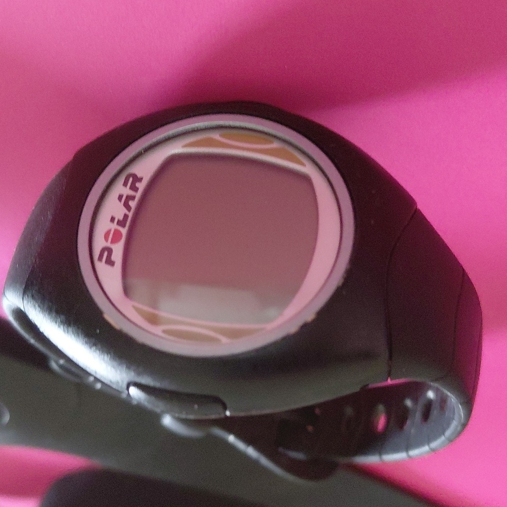 Woman's Polar exercise watch and band